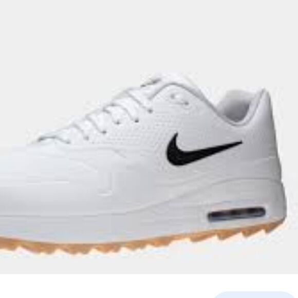 Nike Air Max 1 G Rare Golf white Gum black swoosh women size 9 - Picture 3 of 15